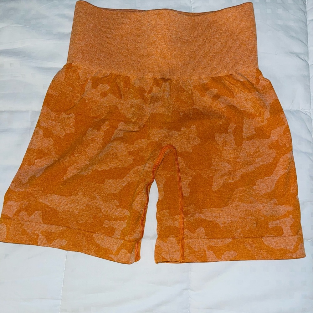 NVGTN Orange Camo Shorts